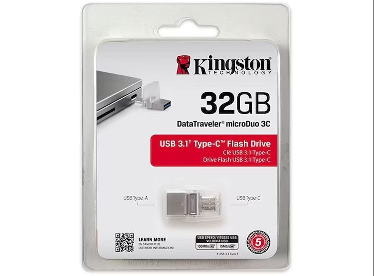 Memoria Usb 3.1 MicroDuo DTDUO3C 32gb Tipo C