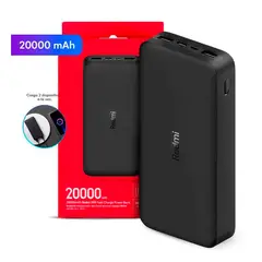 SEISA - Power Bank Redmi 20000 mAh Xiaomi 18W Tipo C Portatil