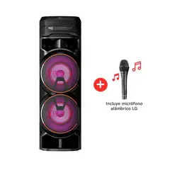 LG - Torre de Sonido XBOOM con Bluetooth y Karaoke RNC9 + Microfono