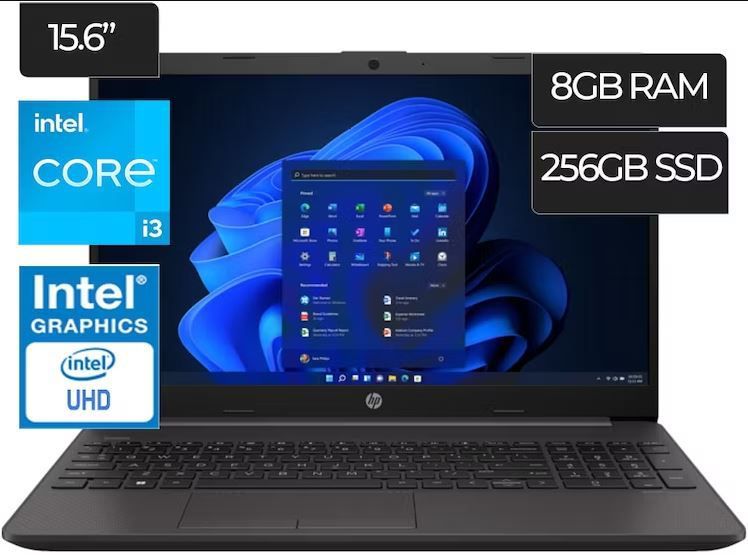 Laptop 250 G9 Intel Core I3 8GB 256GB Windows 11 Teclado en Español