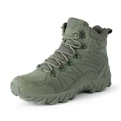 BLWOENS - Botas Militares Hombre Verde - Sintético Goma