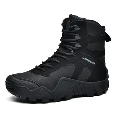BLWOENS - Botas Militares Hombre Negras - Resistentes Y Con Suela De Goma