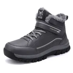 BLWOENS - Cómodas botas nieve al aire libre para hombre - Gris
