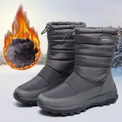BLWOENS - Botas de nieve para Mujeres antideslizantes y cálidas con de algodón