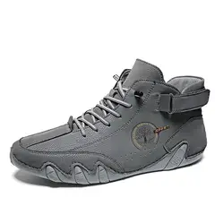 BLWOENS - Zapatos antideslizantes casuales para hombres - Gris