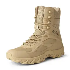 BLWOENS - Botas Militares Café - Sintético Goma Hombre