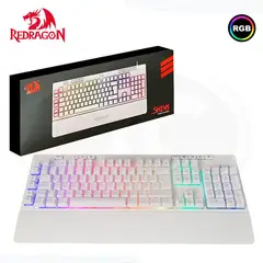 REDRAGON - Teclado SHIVA Spanish K512W-RGB-SP WHITE