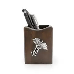 ARGENTARIA - Porta Lapicero Médico - Plata y Madera