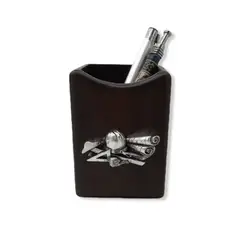 ARGENTARIA - Porta Lapicero Ingeniero - Plata y Madera