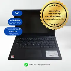 LENOVO - Laptop 14W AMD A6-9220C 4GB 250GB SSD 14 W11 Reacondicionada