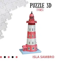 SHEEPBUSTER - Rompecabezas Armable 3D Faro para Niños y Adultos