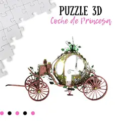 SHEEPBUSTER - Rompecabezas Armable 3D Carro Princesa para Niños y Adultos