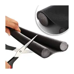 GENERICO - Burlete de Espuma 95cm Sellado de Puerta Negro