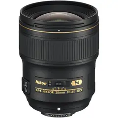 NIKON - AF-S NIKKOR 28mm f/1.4E ED Lens - Negro