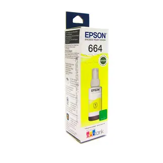 EPSON - TINTA T664 COLOR AMARILLO ORIGINAL SERIE L BOTELLA