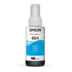 EPSON - TINTA T664 COLOR CYAN ORIGINAL SERIE L BOTELLA