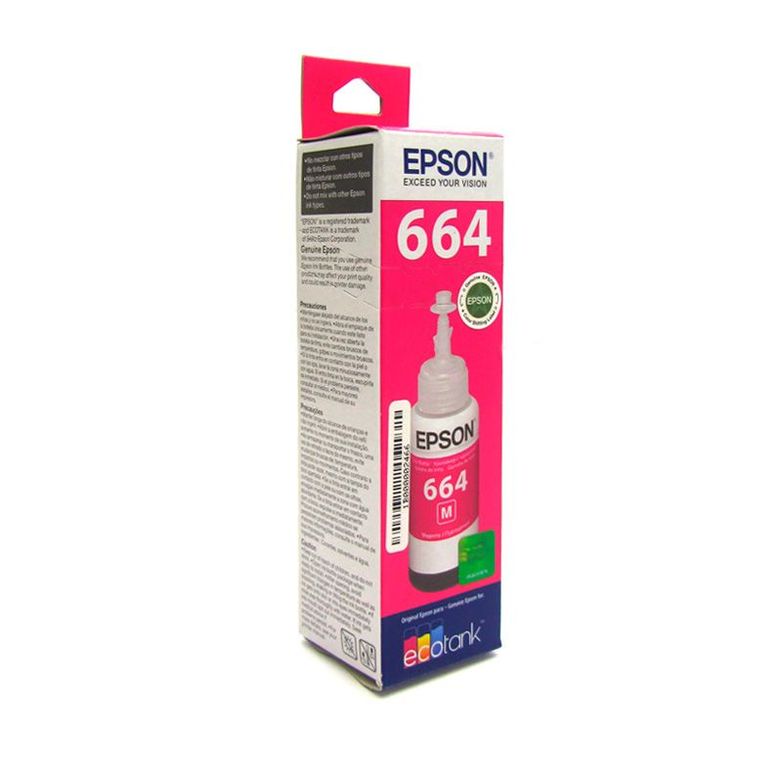 TINTA T664 COLOR MAGENTA ORIGINAL SERIE L BOTELLA