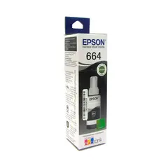 EPSON - TINTA T664 COLOR NEGRO ORIGINAL SERIE L BOTELLA