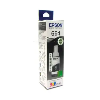 EPSON - TINTA T664 COLOR NEGRO ORIGINAL SERIE L BOTELLA