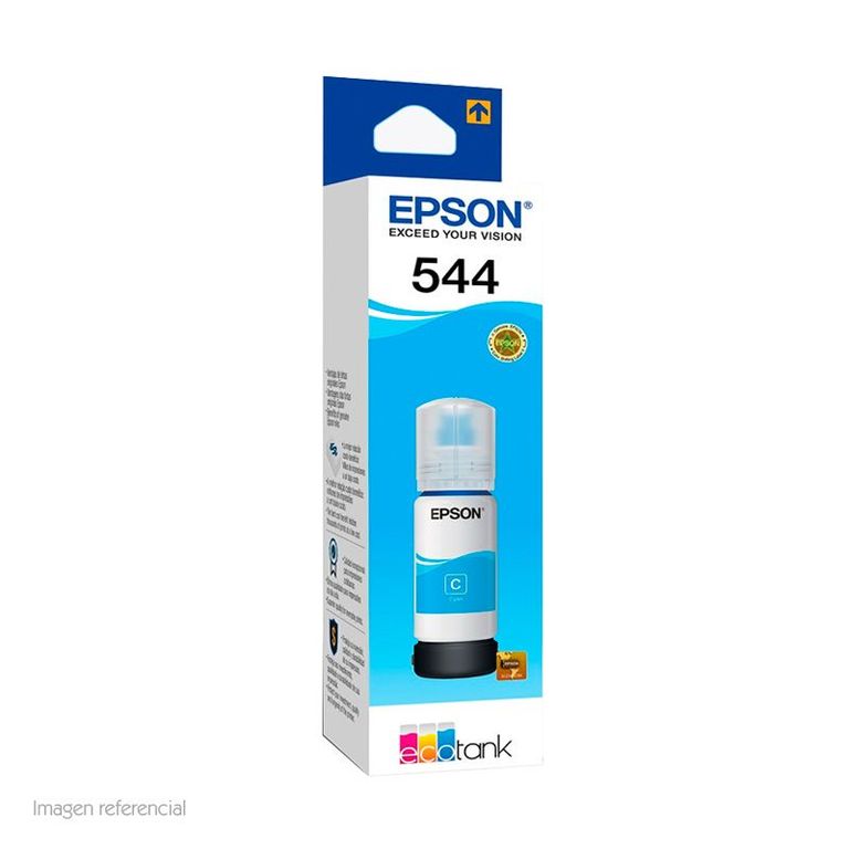 BOTELLA DE TINTA T544 COLOR CYAN 65ML ORIGINAL