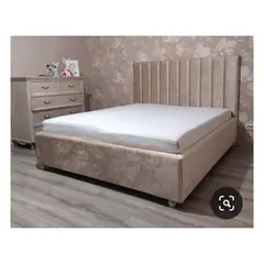 GENERICO - Cama Panel 2 Plazas - Beige
