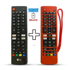 GENERICO - Control Remoto LG tecla Disney + Funda Roja