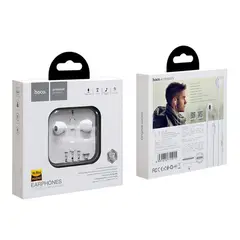 HOCO - Audífono Lightning L7 Plus Alámbrico 12m Blanco De Calidad