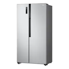 LG - Refrigeradora 508 Lt LS51BPP Plateada Múltiple Flujo de aire Side By Side
