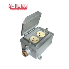 A IBAR - TOMACORRIENTE DOBLE 20 AMP UNIVERSAL 2P+T PARA ADOSAR A-IBAR