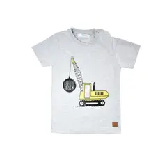 GENERICO - POLO NIÑO MANGA CORTA PIMA CON BROCHE GRUA