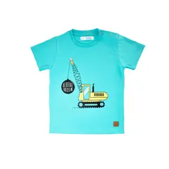 GENERICO - POLO NIÑO MANGA CORTA PIMA CON BROCHE GRUA