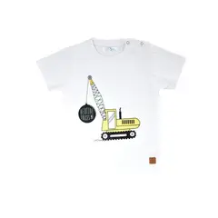 GENERICO - POLO NIÑO MANGA CORTA PIMA CON BROCHE GRUA