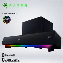 RAZER - PARLANTES LEVIATHAN V2 RGB SUBWOOFER BLUETOOTH SONIDO 7.1