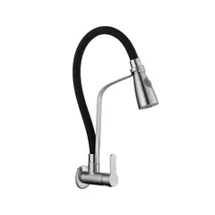 XM - LLAVE GANSO A LA PARED NEGRO LC304-036801