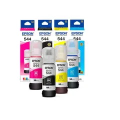 EPSON - Combo kit Tinta T544 (4Colores) PARA L1110 L3110 L3150 L5190-NEGRO/TRICOLO
