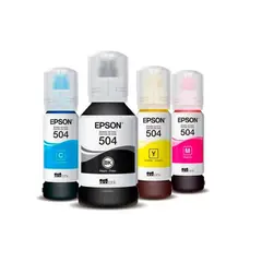 EPSON - Pack de kit Tinta T504 (04 colores )Negro Cyan- Magenta-Yellow
