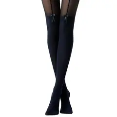 CALZEDONIA - Panty completa diseño lazo