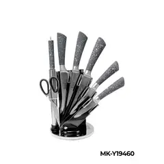 LA ITALIANA - Set de Cuchillos 8 piezas de Acero Inoxidable - BASS Modelo Granito