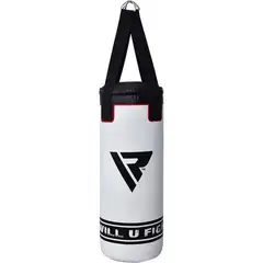 RDX - SACO DE BOXEO PARA NIÑOS BLANCO-2FT SOLO SACO SIN RELLENO