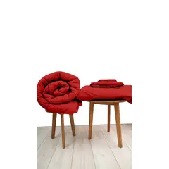 COBITEX HOME - Sábanas + Plumón Hipoalergénico Queen Rojo Cobitex 100 algodón