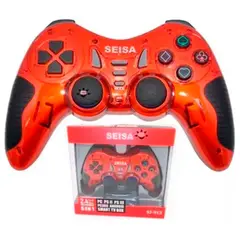 SEISA - Mando Inalámbrico para PC PS2 PS3 Xbox Android Tv Box 6 en 1 Rojo