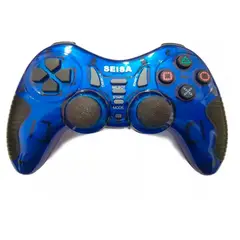 SEISA - Mando Inalambrico 6 En 1 PC PS3 Bluetooth A Pilas Azul