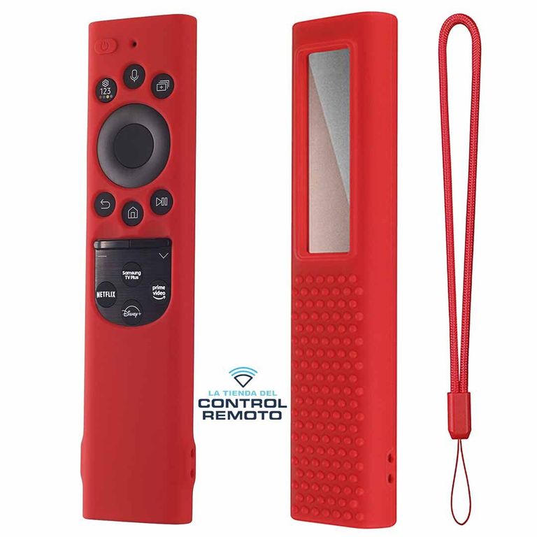Funda de Silicona Control Samsung Qled Solar 2021 – Rojo