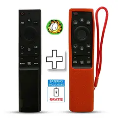 UNIVERSAL - Control Samsung Smart Tv con Voz Modelo BN59-01363 Funda Rojo