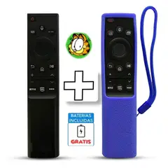 GENERICO - Control Samsung Smart Tv con Voz Modelo BN59-01363 Funda Azul