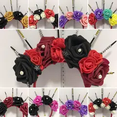 GENERICO - Diadema de Catrina para un disfraz aesthetic