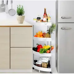 GENERICO - Organizador Frutero Verdulero de Cocina con Ruedas de 4 pisos PZ-02
