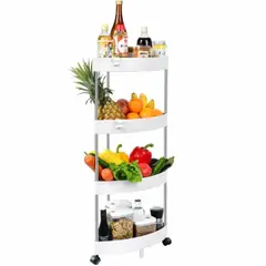GENERICO - Organizador Frutero Verdulero de Cocina con Ruedas de 4 pisos PZ-02