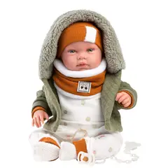 MUÑECAS REBORN - Muñeco Llorens Talo Recien Nacido Sonrisas 44 cm