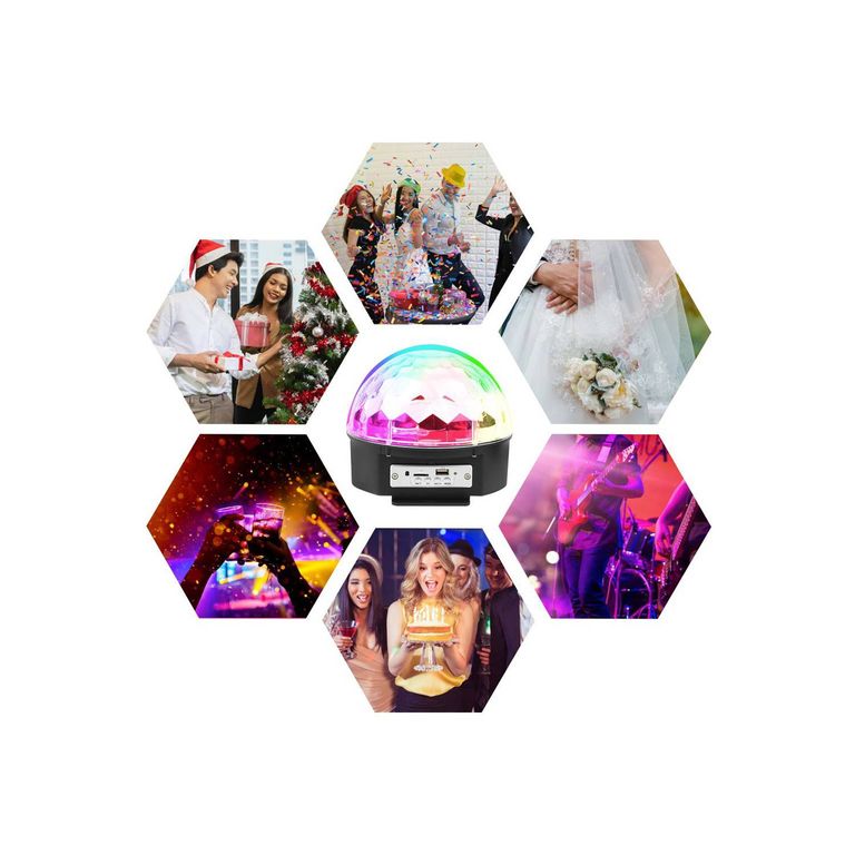 Parlante Mp3 Con Bluetooth Y Luces Disco Audioritmico